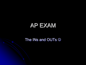 Exam Format: AP U.S. Government and Politics The AP U.S.