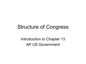 Structure of Congress - Currituck County Schools