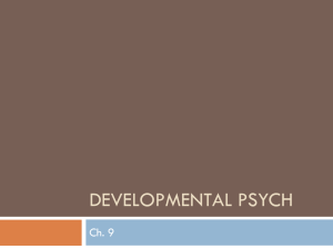 Developmental Psych