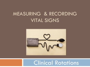 Measuring & Recording Vital Signs