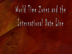 Time Zones - World History