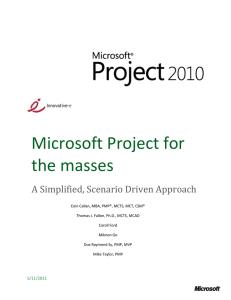 Microsoft Project for the masses