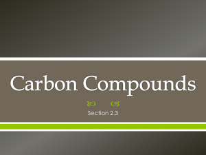 Carbon Compounds