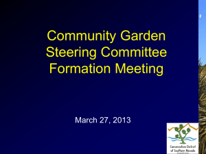 1st Community Meeting - Conservation District of Southern Nevada