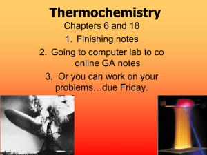 Thermochemistry PPT - Warren County Schools