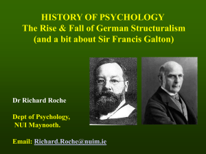 Lecture 6: Rise & Fall of German Structuralism