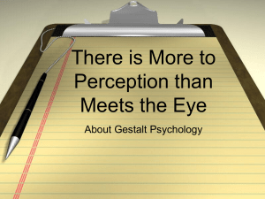 There is More to Perception than meets the Eye