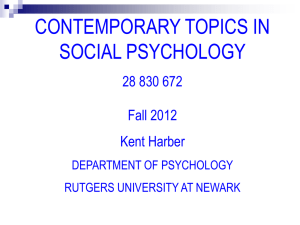 class 01 intro - Rutgers University Department of Psychology