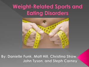 Weight Related Sports and Eating Disorders