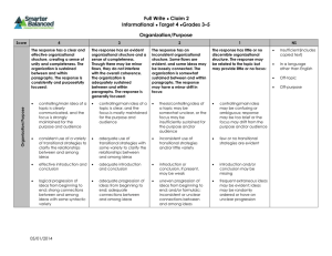 Target 4 Informational (Grades 3-5)