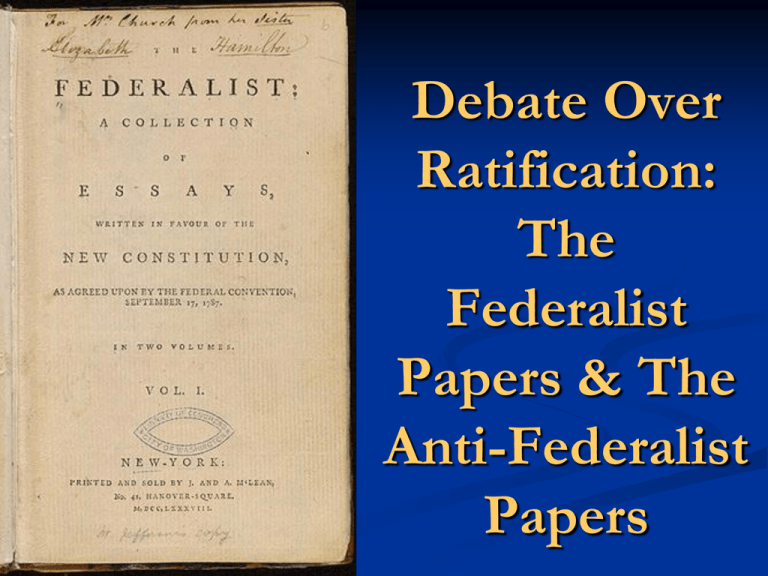 federalist papers education