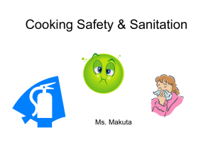 Cooking Safety & Sanitation