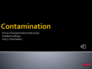 Contamination PowerPoint