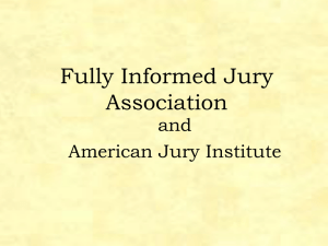 American Jury Institute - Fully Informed Jury Association
