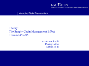 Is Supply Chain really a value chain or value Net?