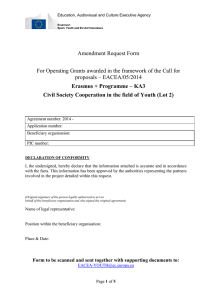 amendments - EACEA