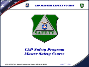 Civil Air Patrol Safety Officer Specialty Track Master