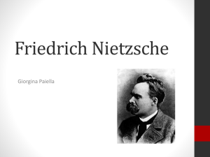 Friedrich Nietzsche Presentation Giorgina Paiella