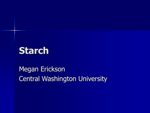 Starch - Central Washington University