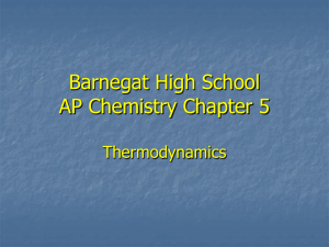 Thermochemistry Chapter 5