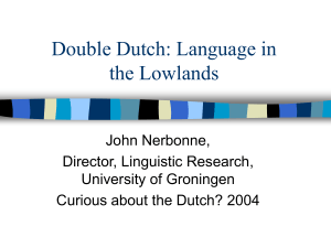 Double Dutch: Language in the Low Lands