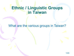 Chapter 03 -- Language and Ethnic Group