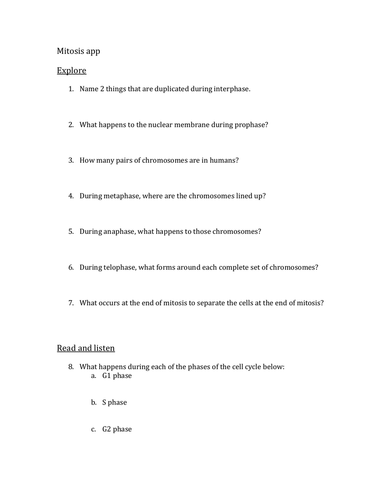 Crash Course Biology Meiosis Worksheet Answer Key
