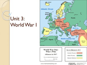 Unit 3: World War I