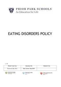 Eating Disorders Policy