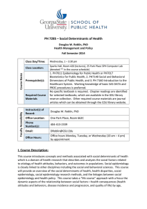 PH7285-Social Determinants of Public Health