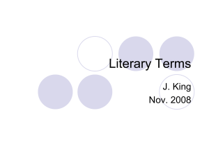 Literary Terms - mrskingsclass