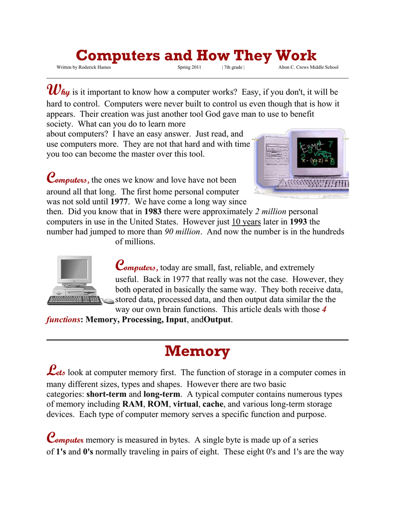 information about input output and storage devices of computer