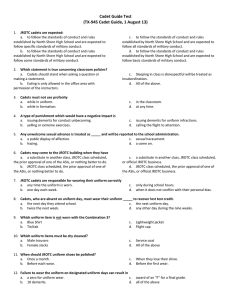 Cadet Guide Test