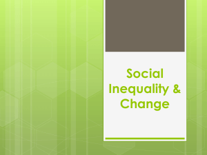 Social Inequality & Change