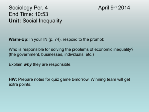 Social Stratification US Class System