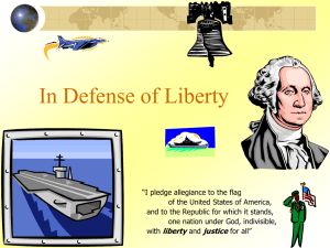 The Defense of Liberty