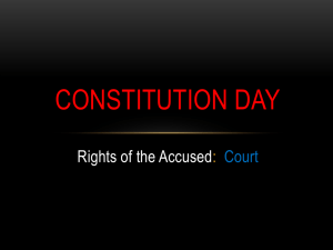 Rights of the Accused: Court