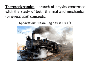 Ch 20 First Law of Thermodynamics, Part 2