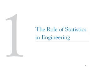1-1 The Engineering Method and Statistical Thinking
