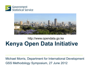 Kenya Open Data Initiative - Office for National Statistics