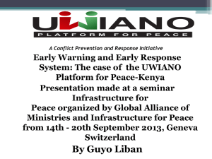 UWIANO Platform for Peace, Kenya