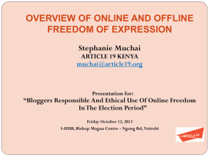 BAKE Freedom of Expression presentation