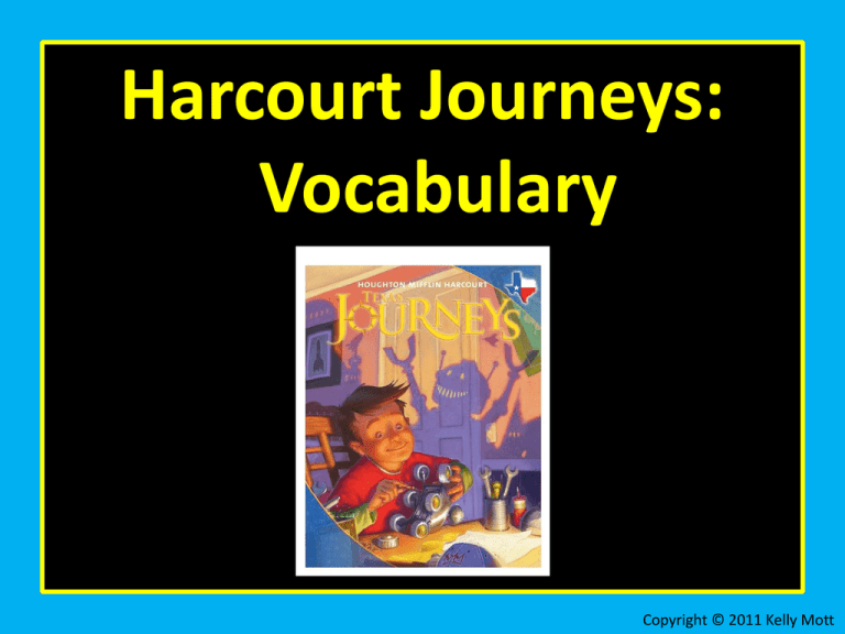 journeys vocabulary