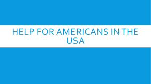 Help for Americans in the usa revision