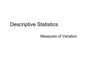 Descriptive Statistics