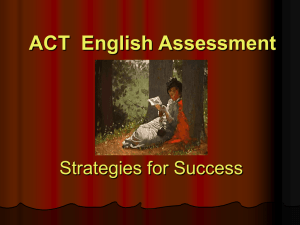 ACT English Seminar