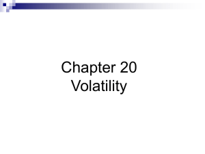 Chapter 20 Volatility