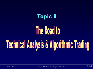 Technical Analysis and Algorithmic Trading