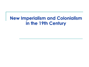 Imperialism, Colonialism, and Resistance in the
