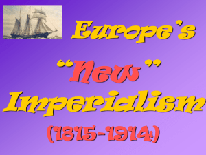 Europe's “New” Imperialism